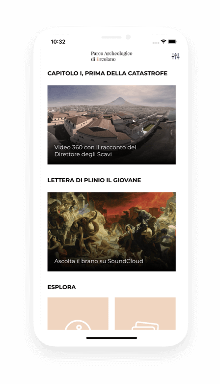 scavi di ercolano app audioguide
